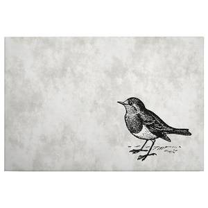 Canvas con uccello Sketchpad Poliestere PVC / Legno di abete rosso - Grigio / Nero