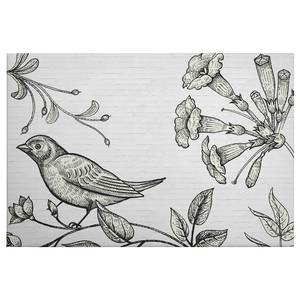 Tableau déco Birdy Polyester PVC / Épicéa - Noir / Blanc