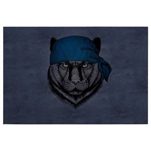 Leinwandbild Tiere Panther Polyester PVC / Fichtenholz - Grau / Lila