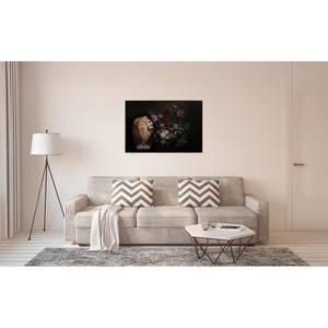 Impression sur toile Lion Wildlife Polyester PVC / Épicéa - Noir / Beige