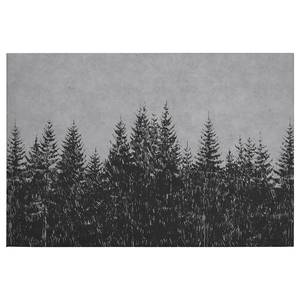 Canvas con foresta Black Forest Poliestere PVC / Legno di abete rosso - Grigio