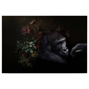 Quadro Gorilla Wildlife Poliestere PVC / Legno di abete rosso - Grigio / Nero