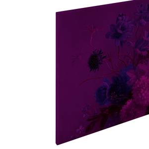 Leinwandbild Bouquet Polyester PVC / Fichtenholz - Flieder