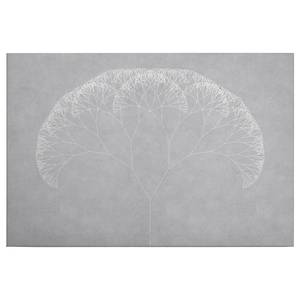 Impression sur toile Trees Polyester PVC / Épicéa - Gris / Blanc