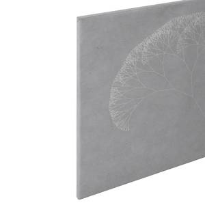 Impression sur toile Trees Polyester PVC / Épicéa - Gris / Blanc