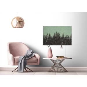 Canvas con foresta Black Forest Poliestere PVC / Legno di abete rosso - Verde