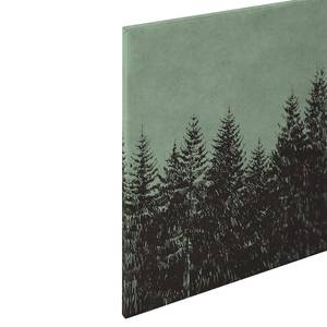 Afbeelding Black Forest polyester PVC/sparrenhout - Groen