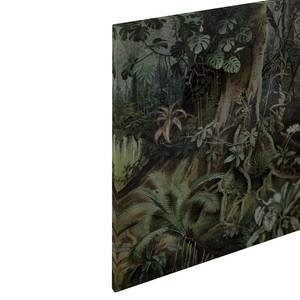 Canvas Jungle Natur Poliestere PVC / Legno di abete rosso - Verde