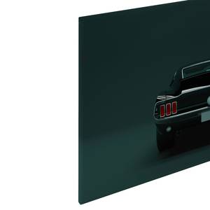 Leinwandbild Mustang Polyester PVC / Fichtenholz - Grün / Schwarz