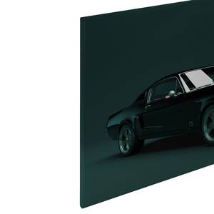 Wandbild Ford Mustang Polyester PVC / Fichtenholz - Grün / Schwarz