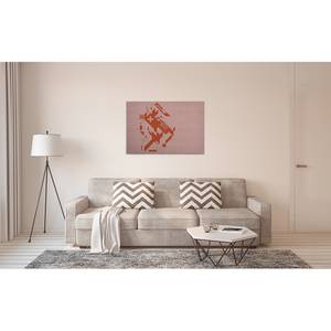 Impression sur toile Brick By Brick Polyester PVC / Épicéa - Orange / Rose