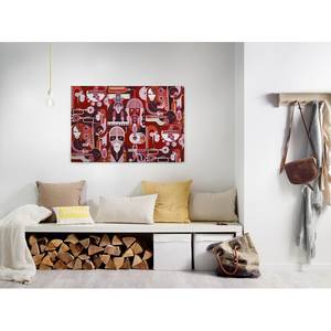 Impression sur toile Wall Of Sound Polyester PVC / Épicéa - Rouge / Rose