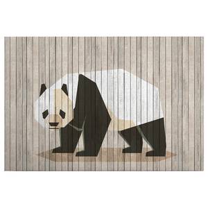 Canvas con panda Born To Be Wild Poliestere PVC / Legno di abete rosso - Beige / Bianco