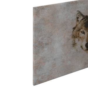 Afbeelding Wolf Big Three polyester PVC/sparrenhout - grijs/bruin
