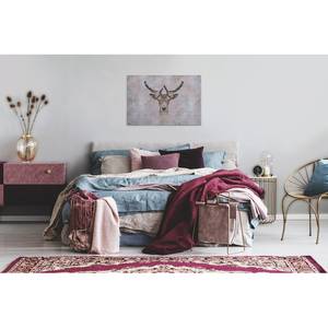 Canvas Deer und Big Three Poliestere PVC / Legno di abete rosso - Grigio / Marrone