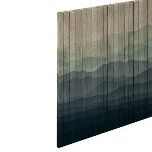 Impression sur toile Mountains Polyester PVC / Épicéa - Bleu