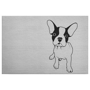 Wandbild Hunde Tattoo You Polyester PVC / Fichtenholz - Schwarz / Weiß