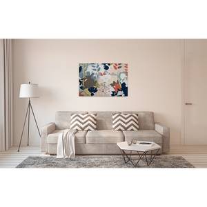 Leinwandbild Floral Collage Polyester PVC / Fichtenholz - Mehrfarbig