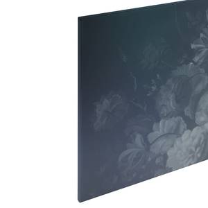Leinwandbild Blumen Dutch Polyester PVC / Fichtenholz - Blau