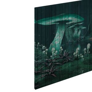 Afbeelding Fantasy Nature polyester PVC/sparrenhout - Groen