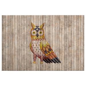 Afbeelding Owl Fairy Tale polyester PVC/sparrenhout - bruin/geel