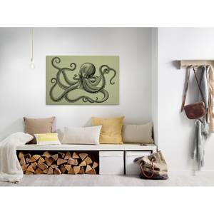 Impression sur toile Octopus Jules Polyester PVC / Épicéa - Vert / Noir