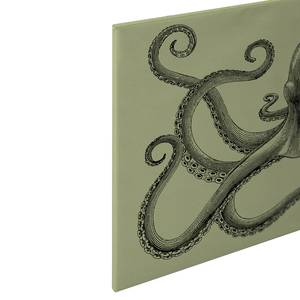 Impression sur toile Octopus Jules Polyester PVC / Épicéa - Vert / Noir
