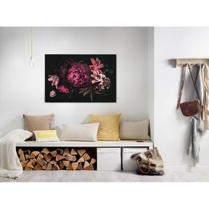 Canvas con fiori Drama Queen Poliestere PVC / Legno di abete rosso - Rosa