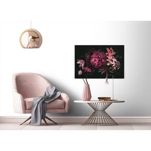 Leinwandbild Blumen Drama Queen Polyester PVC / Fichtenholz - Rosa