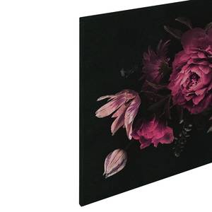 Leinwandbild Blumen Drama Queen Polyester PVC / Fichtenholz - Rosa