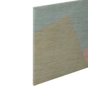 Leinwandbild Inlay Polyester PVC / Fichtenholz - Rot