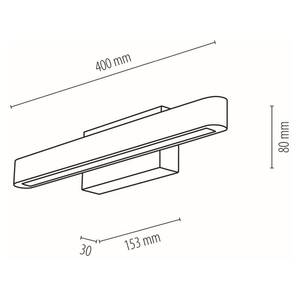 LED-Wandleuchte Forestier I Kiefer massiv / Stahl - 1-flammig