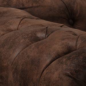 Méridienne Dale Microfibre Goda: Marron bison - Accoudoir monté à gauche (vu de face)