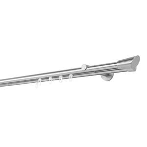 Gardinenstange Rag Innenlauf 2-läufig Aluminium - Edelstahl - Breite: 270 cm