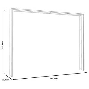 Cadre d’armoire Merkin Largeur : 281 cm