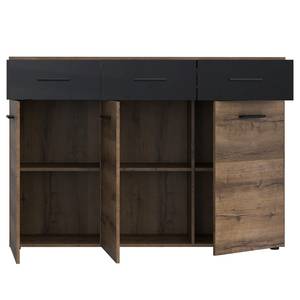 Buffet Oliver Noir - Marron - Bois manufacturé - 135 x 94 x 34 cm