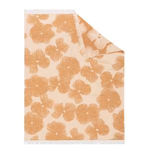 Plaid Blossom Coton / Lin - Orange