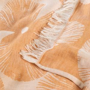 Plaid Blossom Coton / Lin - Orange