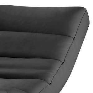 Chaise longue Kasson Microfibra Bice: grigio scuro - Nero