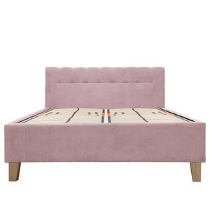 Gestoffeerd bed Woodlake II Velours Ravi: Mauve - 160 x 200cm