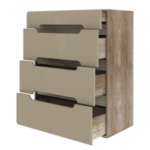 Kast Tandel Beige - Bruin - Plaatmateriaal - 80 x 105 x 43 cm