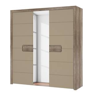 Draaideurkast Tandel Beige - Bruin - Plaatmateriaal - 203 x 219 x 60 cm