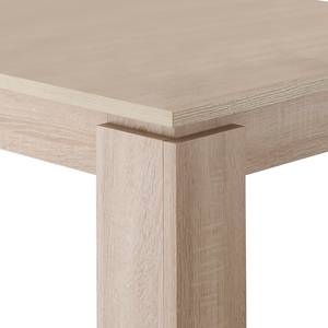 Eettafel Universal met uitschuiffunctie - Grof gezaagd eikenhouten look