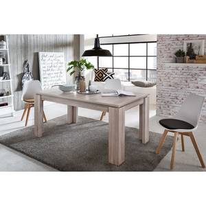 Eettafel Universal met uitschuiffunctie - Grof gezaagd eikenhouten look