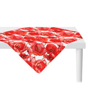 Nappe 7702 Coton - Rouge / Blanc - 100 x 100 cm