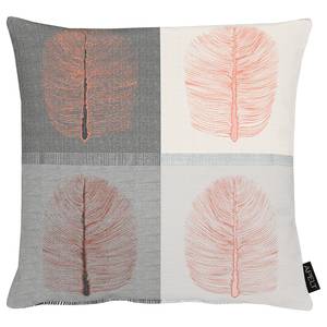 Coussin Vito Polyester / Viscose - Gris / Rouge