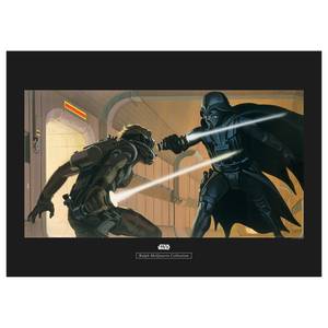 Poster Star Wars Vader Luke Hallway Arancione / Marrone - Carta - 70 cm x 50 cm