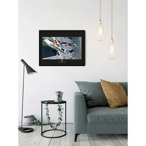 Wandbild Star Wars X-Wing vs TIE-Fighter Grau - Papier - 70 cm x 50 cm