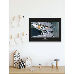 Wandbild Star Wars X-Wing vs TIE-Fighter Grau - Papier - 70 cm x 50 cm