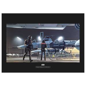 Wandbild Star Wars Yavin Y-Wing Mehrfarbig - Papier - 70 cm x 50 cm